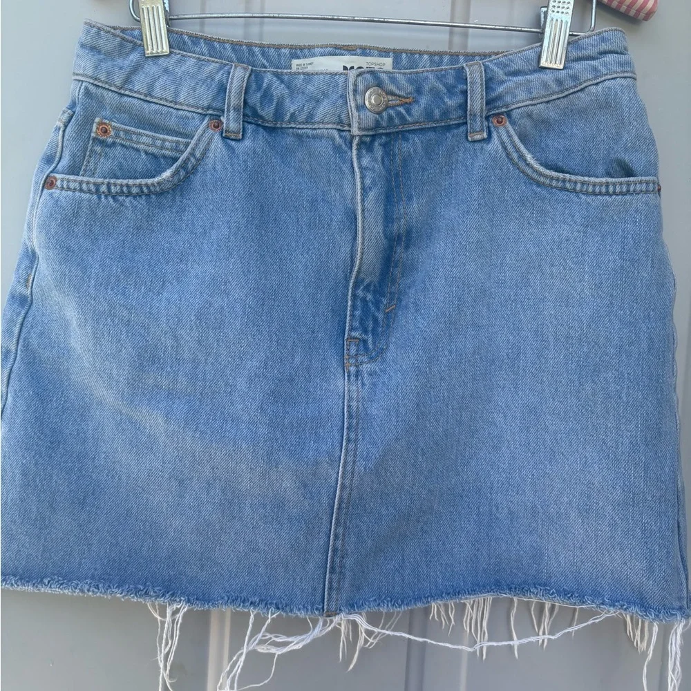 Topshop MOTO denim mini skirt - Picture 4 of 5